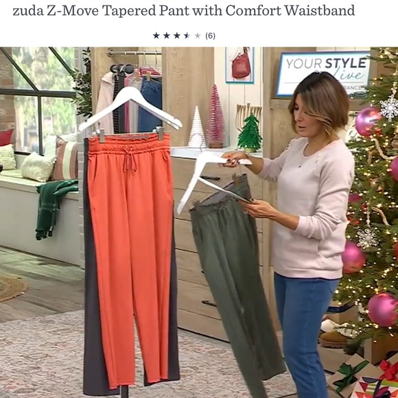 Zuda Z-Move Women’s Tapered Pant With Comfort Waistband Light Clay 5X - Picture 12 of 15